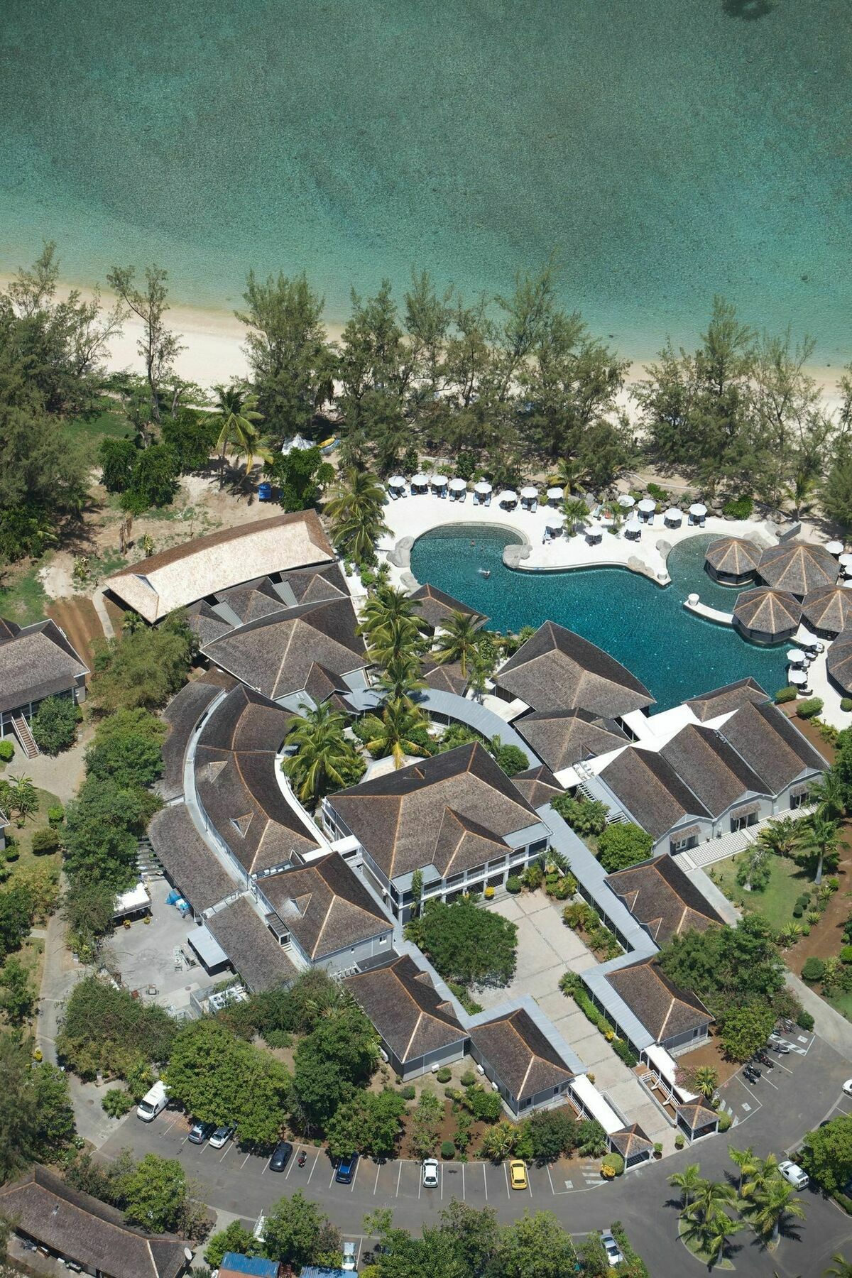 Lux* Saint Gilles Resort Exterior photo Aerial view of the resort